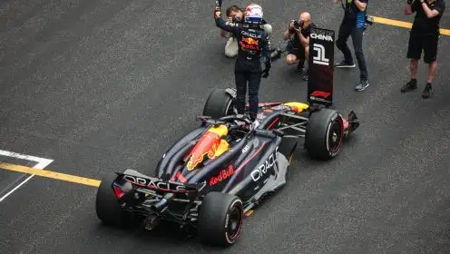 ‘No way is this real’ – Red Bull garage image emerges with new use for Chinese GP trophies