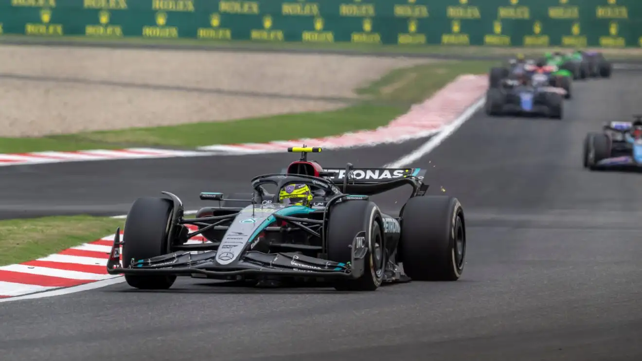 Lewis Hamilton, Mercedes, 2024 Chinese Grand Prix.
