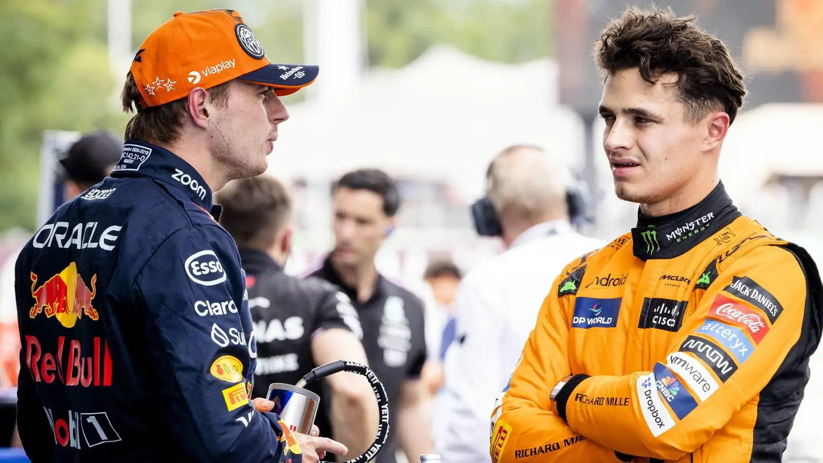 Max Verstappen makes direct point to Lando Norris after ‘rallying’ at Spanish GP