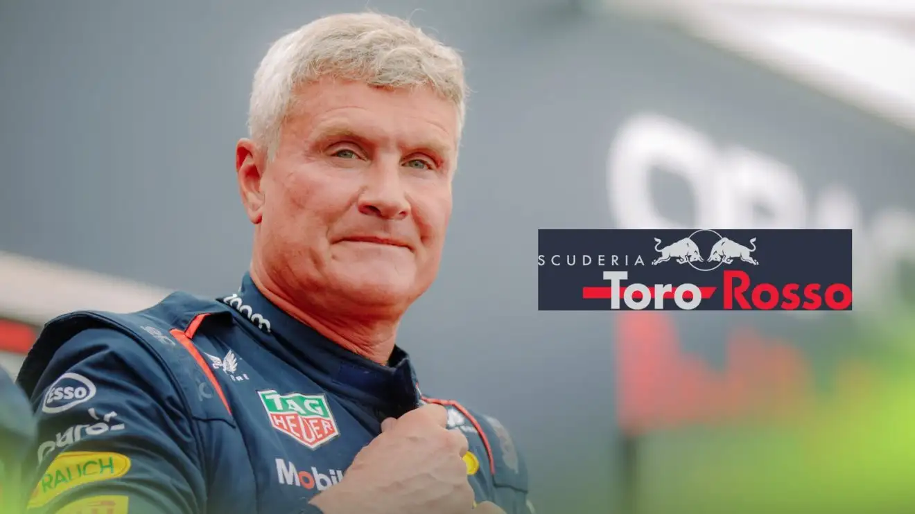 David Coulthard in a Red Bull suit