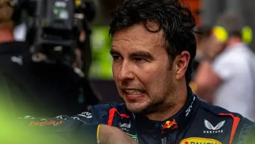 What Sergio Perez said after trailing Max Verstappen at Spa as Red Bull axe looms