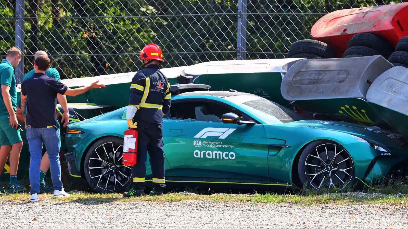 F1 Safety Car CRASHES at Monza in ‘highspeed’ Italian GP incident