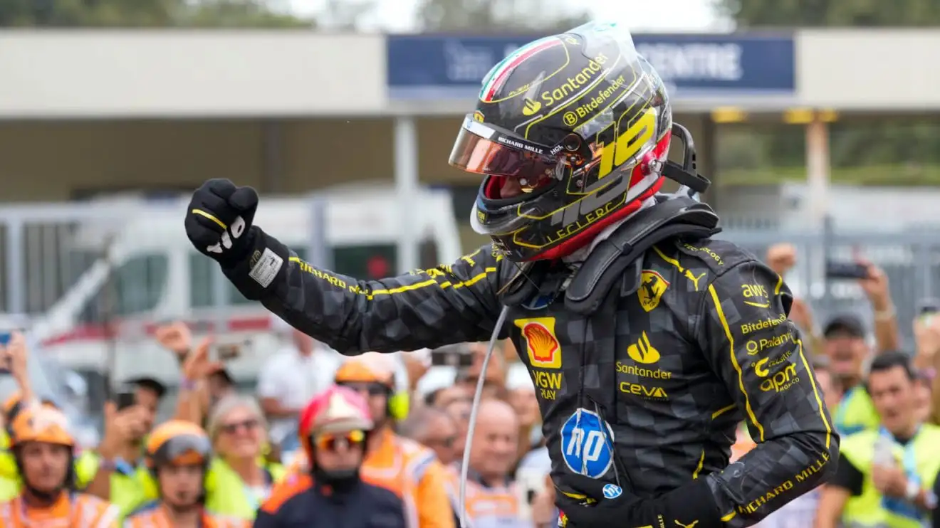 Italian GP Ferrari stun McLaren as Charles Leclerc pulls off