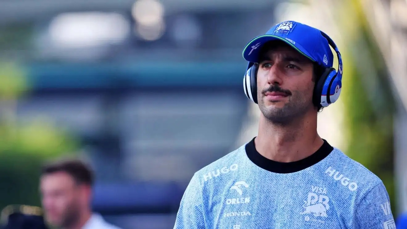 Daniel Ricciardo in the paddock in Singapore.