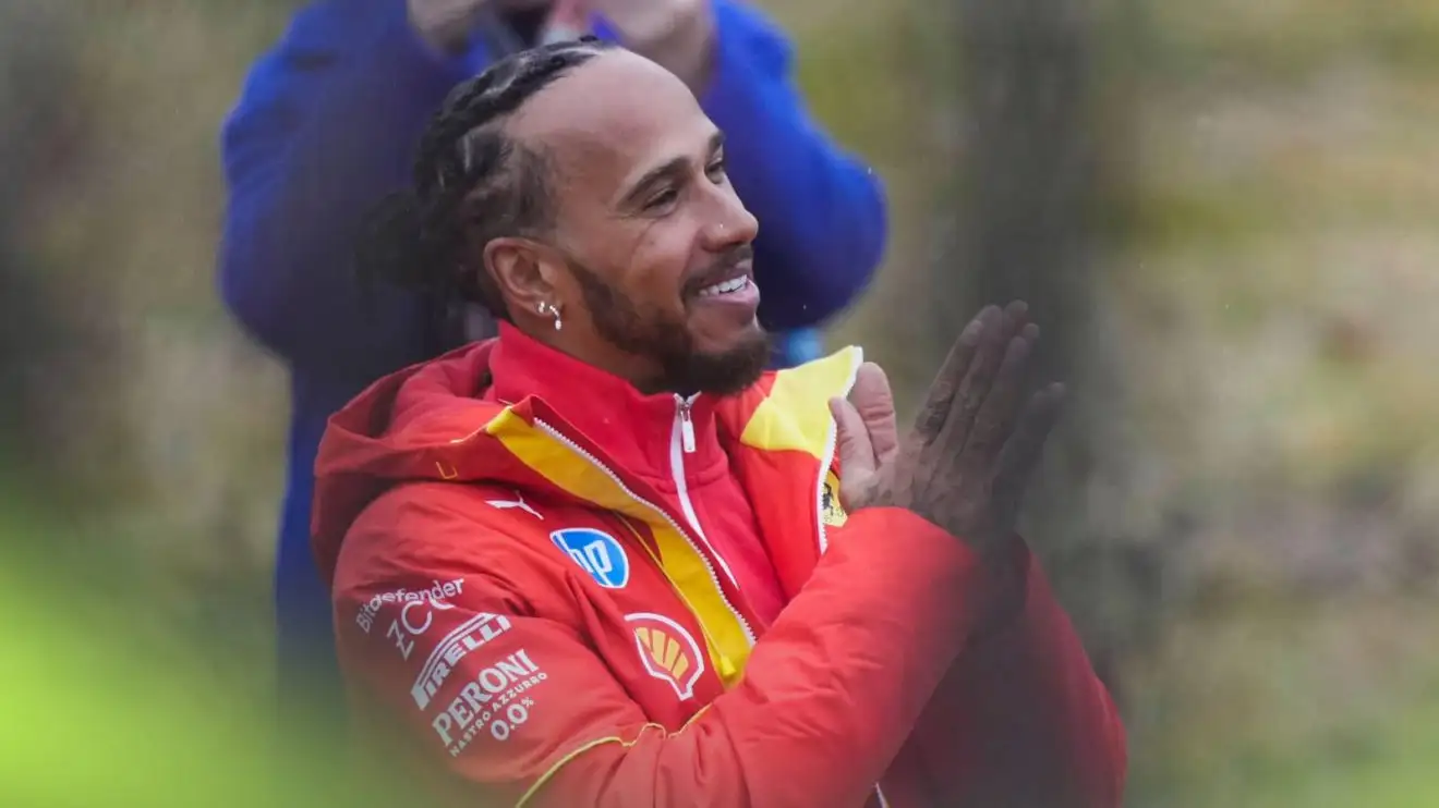 Lewis Hamilton's first Ferrari team radio message uncovered in rare footage