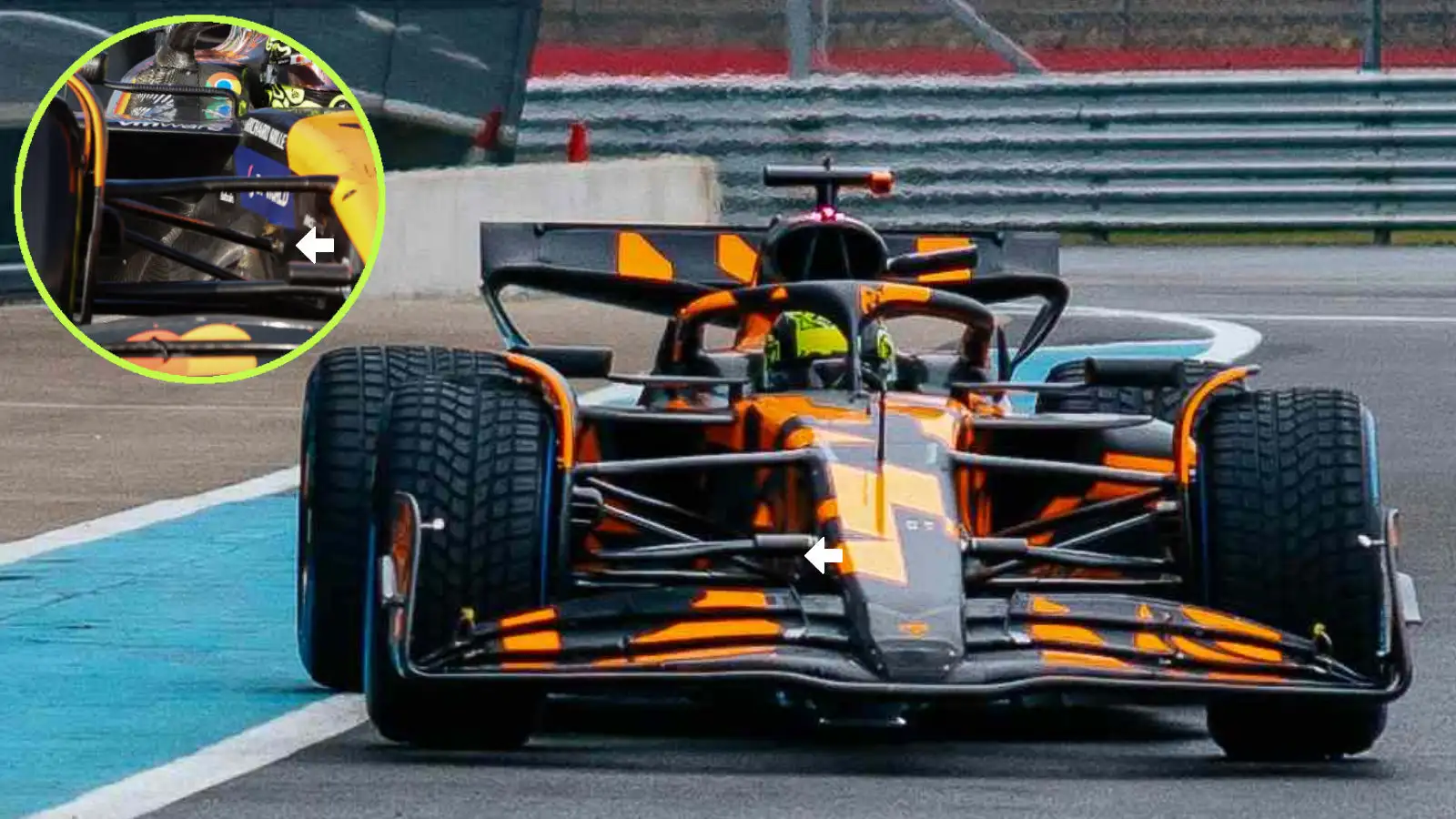 McLaren MCL39 Сравнение передней подвески