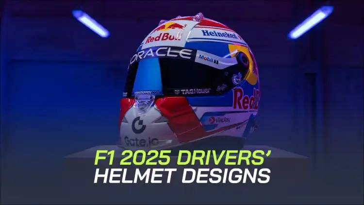 F1 driver helmets: Who is wearing which design in the F1 2025 season?
