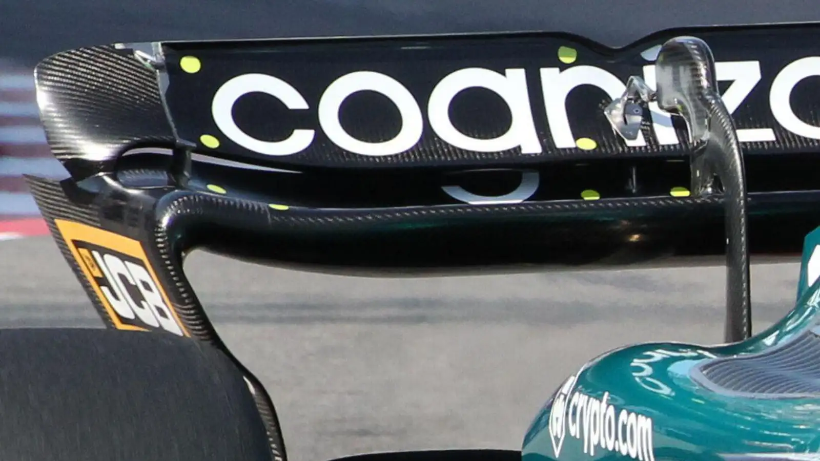 Aston Martin AMR23 rear wing detail
