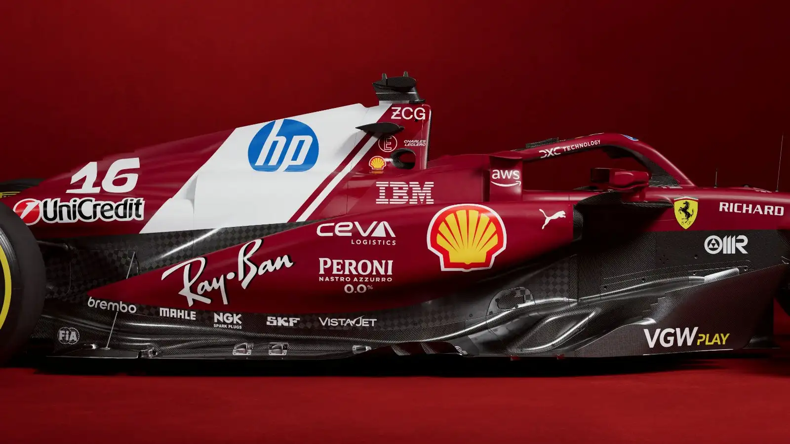 FERRARI SF-25 SIDEPODS SIDE VIEW