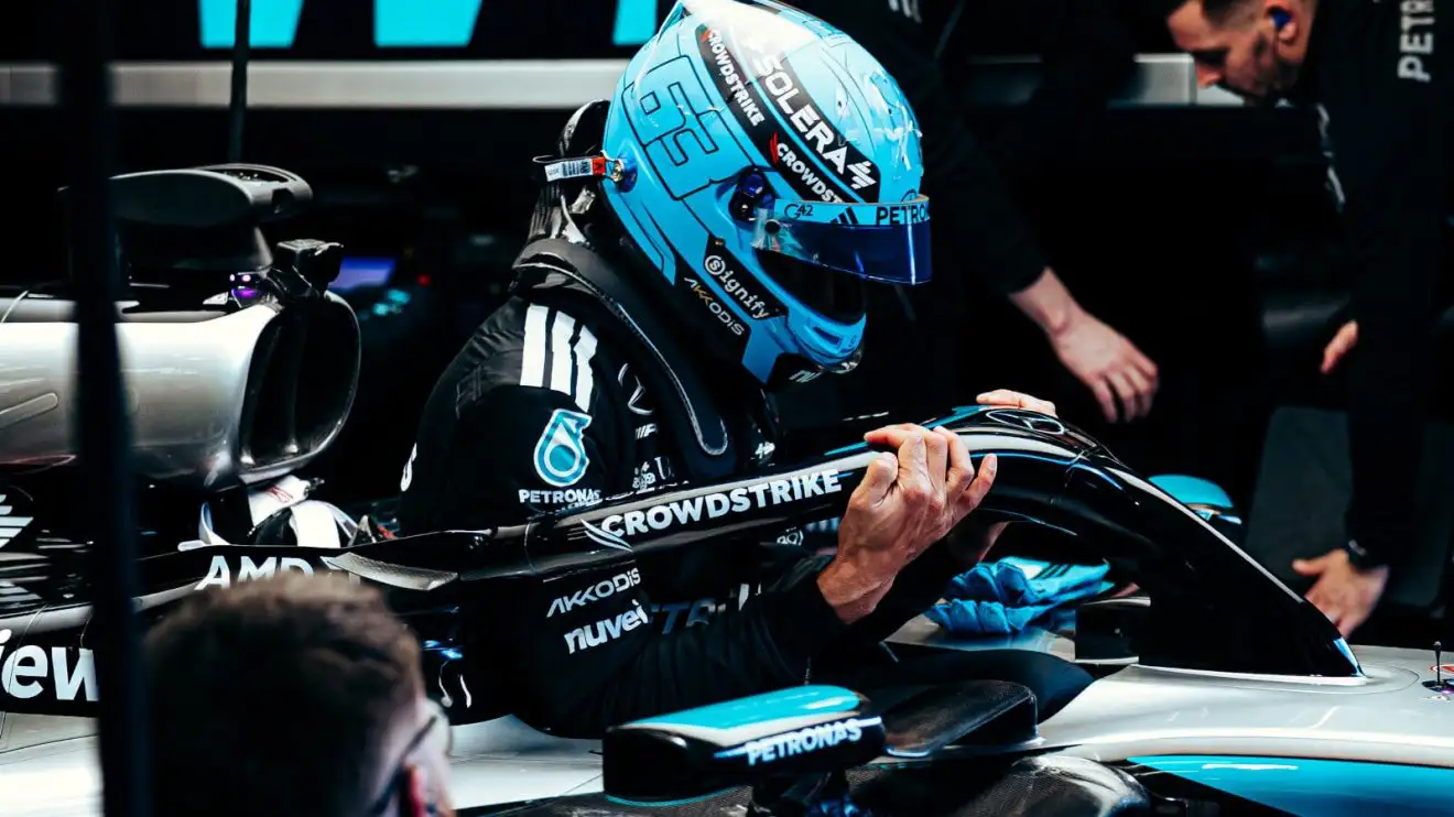 Russell Driver F1 testing 2025: George Russell ends on top in surprise front three