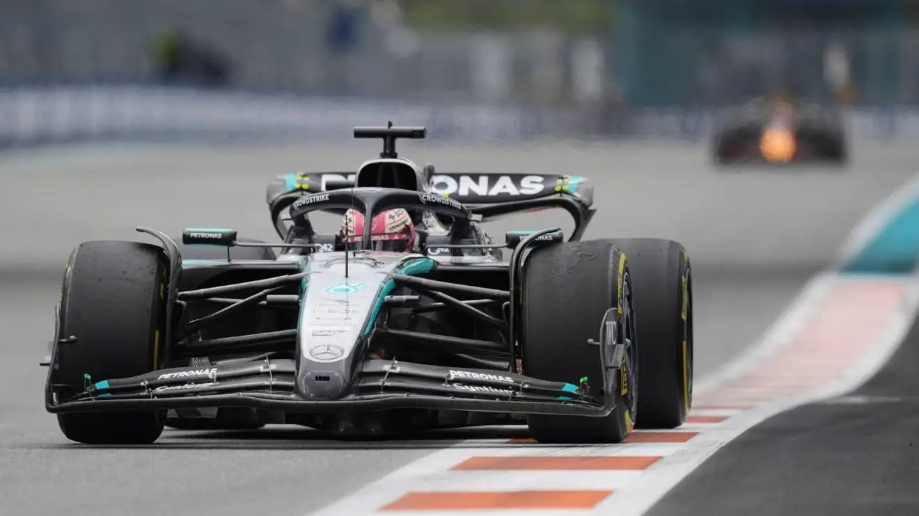 George Rusell Miami FIA rule on Red Bull's protest with Russell Miami GP podium under threat