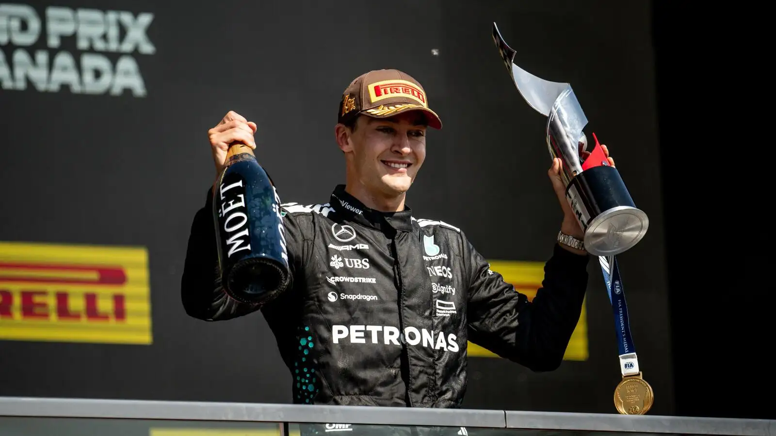 George Russell offers fresh contract update after stunning Canadian GP win