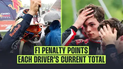 F1 penalty points: Bearman and Verstappen closest to a race ban