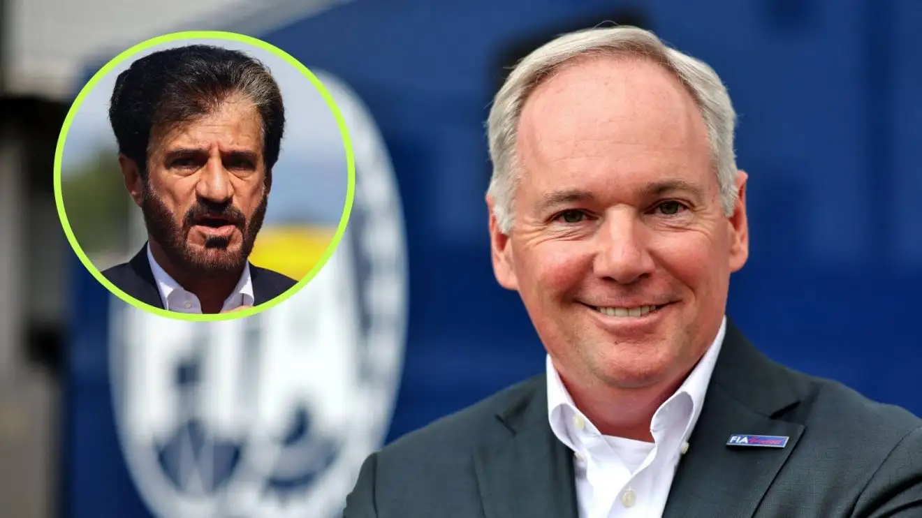 FIA Presidential candidate Tim Mayer and incumbent Mohammed Ben Sulayem.