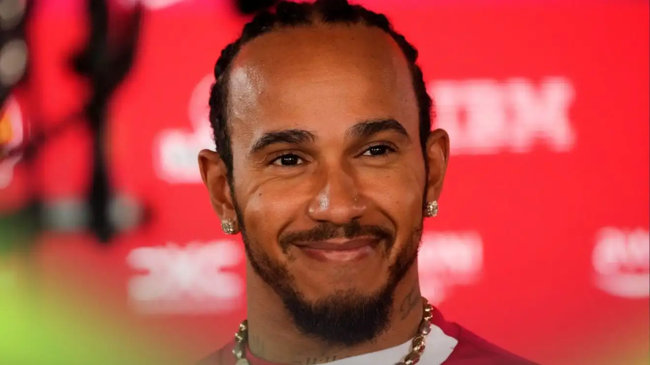 Ferrari driver Lewis Hamilton pictured at the 2025 Azerbaijan Grand Prix
