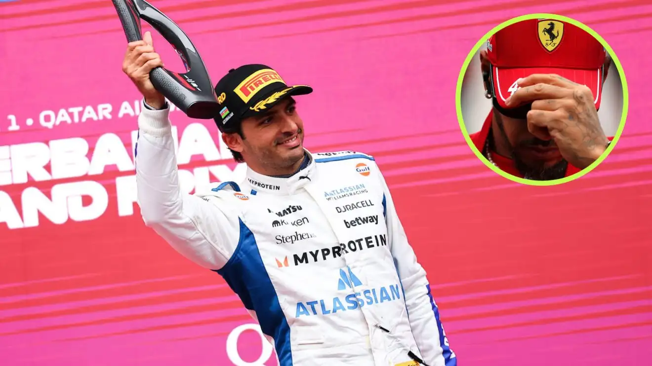 Sainz não sente 'satisfação' com dificuldades de Hamilton na Ferrari e foca no futuro na Williams
