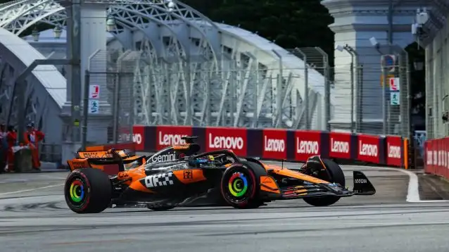 Oscar Piastri Tops Red-Flagged Singapore GP FP2