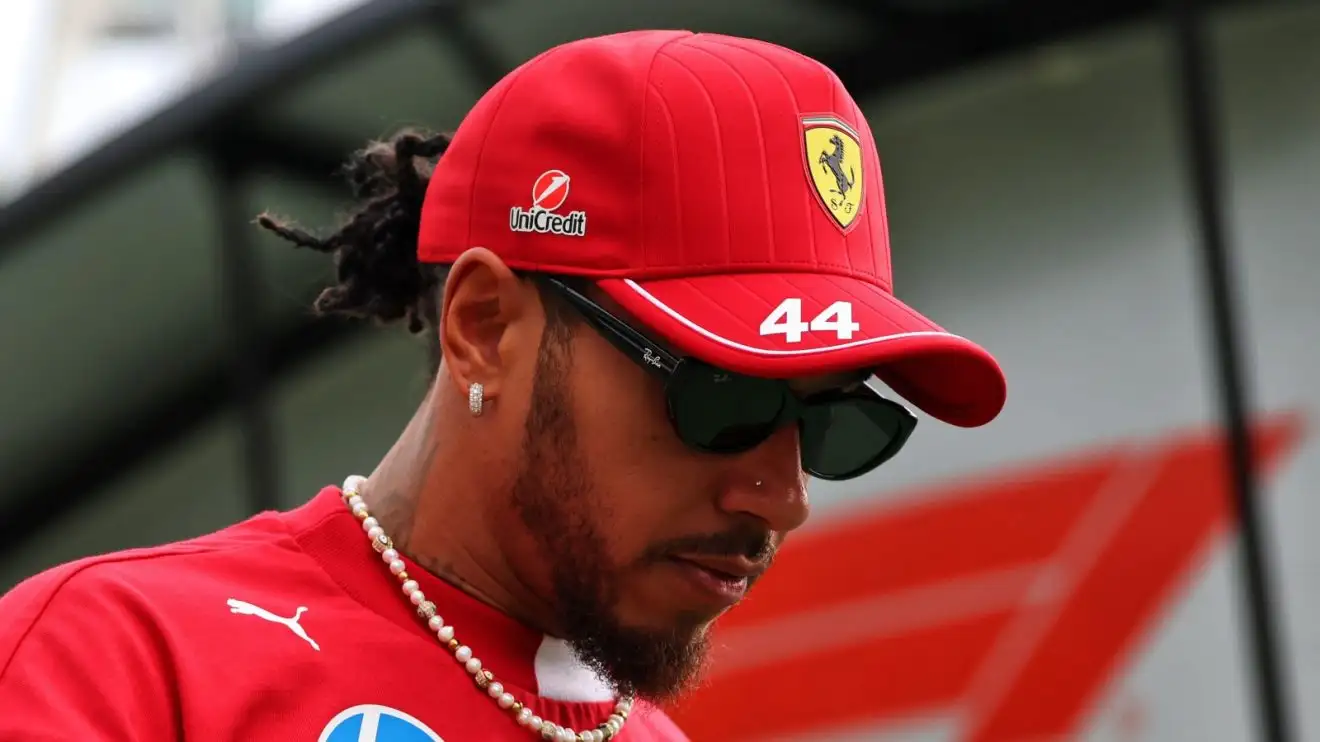 Lewis Hamilton in Ferrari