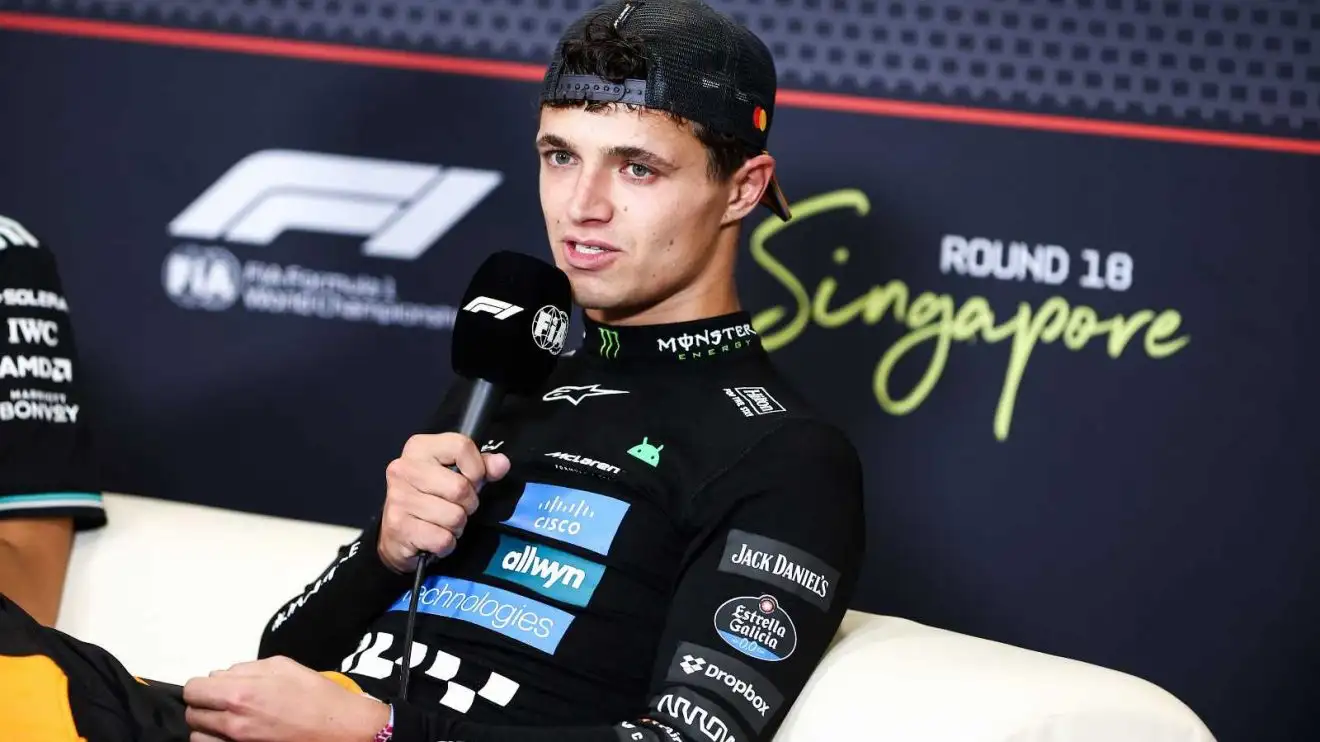 Lando Norris McLaren Formula 1 F1 PlanetF1 Singapore Grand Prix