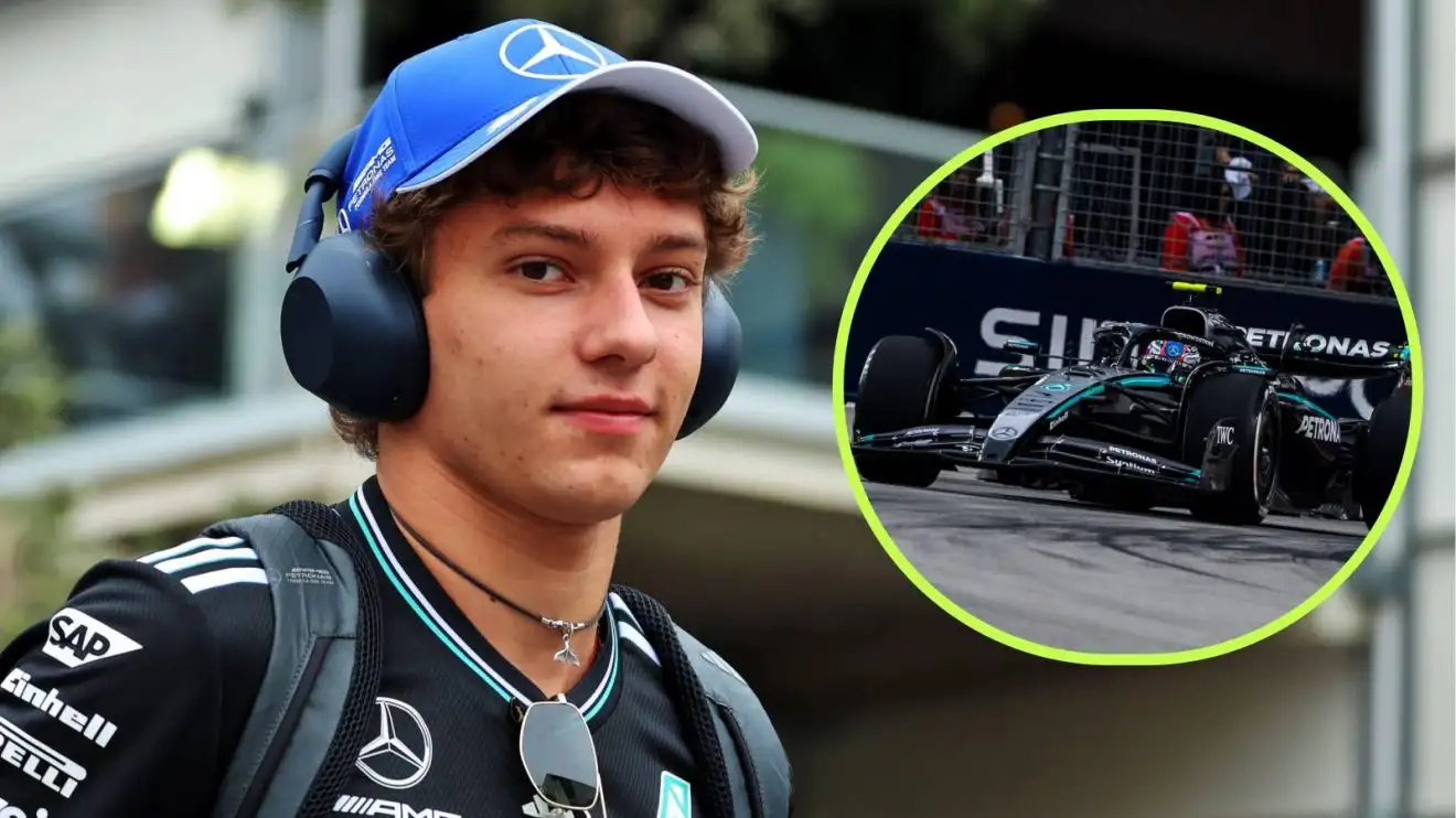Kimi Antonelli, Mercedes, 2025 Singapore Grand Prix.