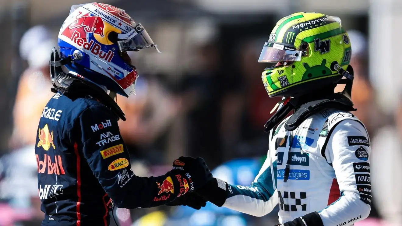 Max Verstappen and Lando Norris