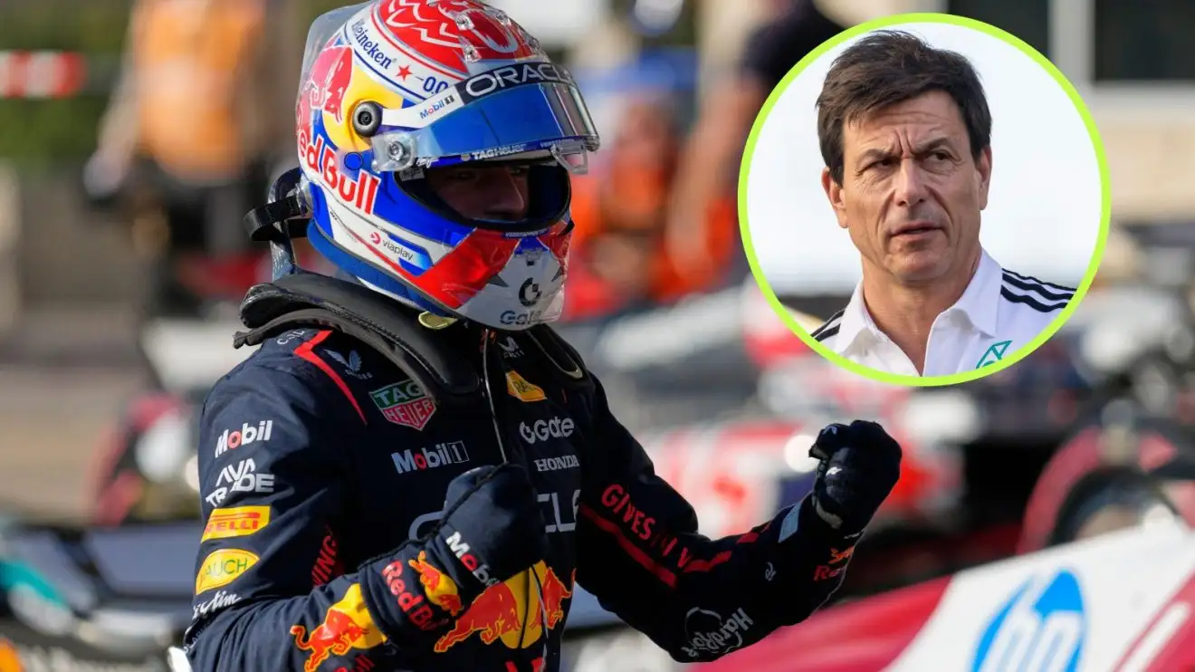 Max Verstappen and Toto Wolff