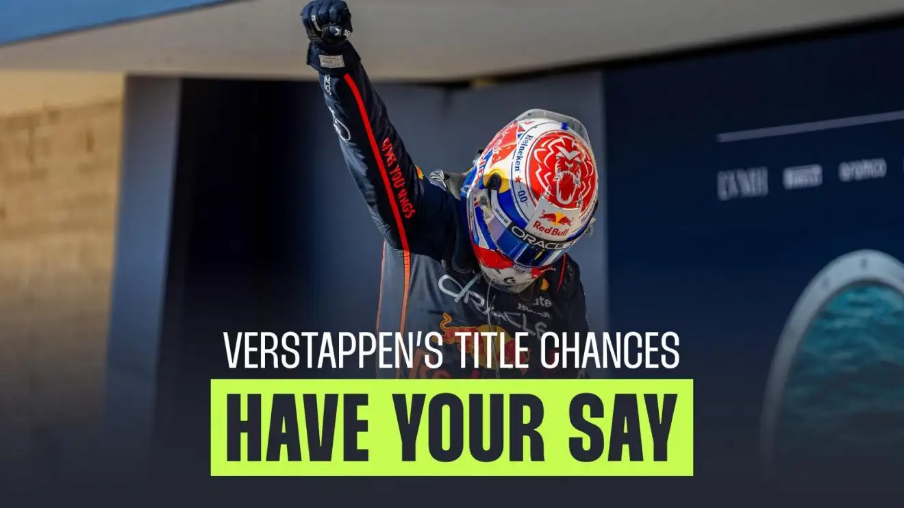 F1 fan vote over Max Verstappen title chances.