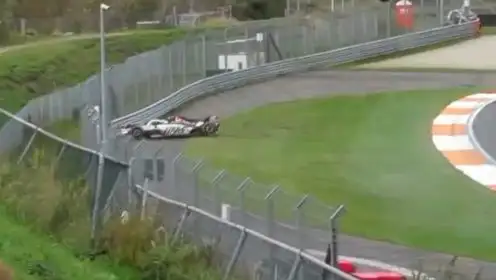 Video: Crash cuts short Haas’ private TPC test at Zandvoort