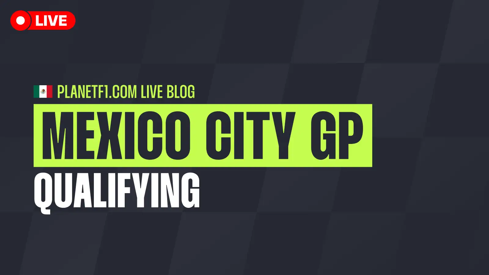 All the action as it happened from Mexico City GP qualifying All the action as it happened from Mexico City GP qualifying