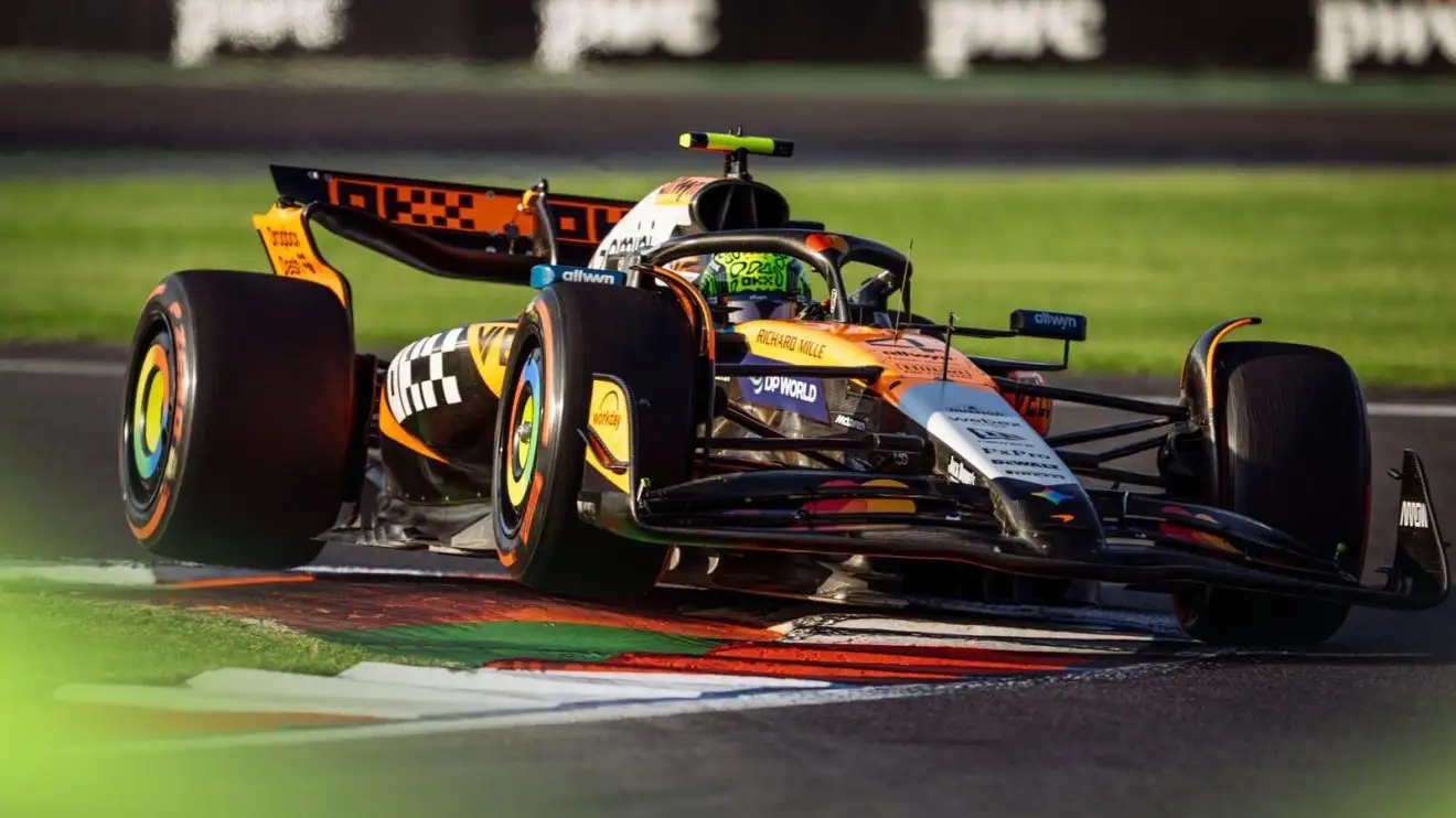 Lando Norris qualified on pole for the Mexican Grand Prix.