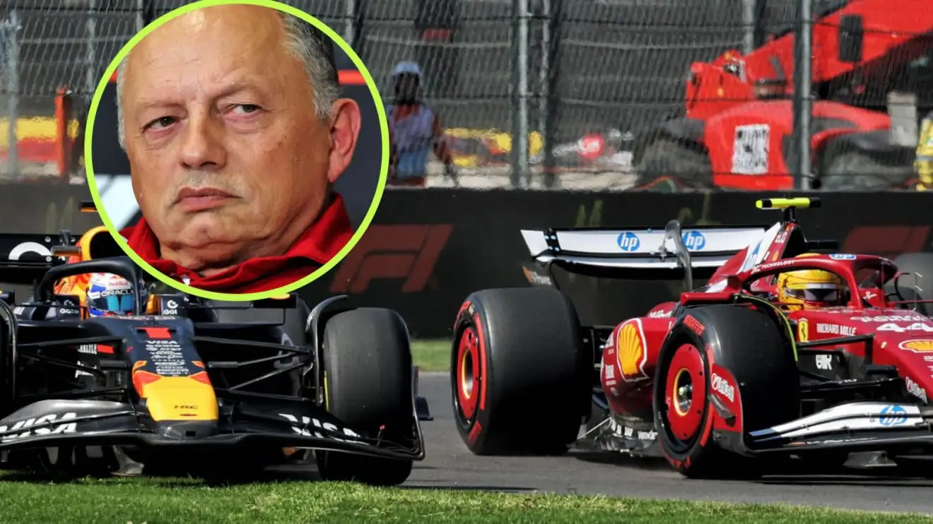 Lewis Hamilton v Max Verstappen, Fred Vasseur in the circle