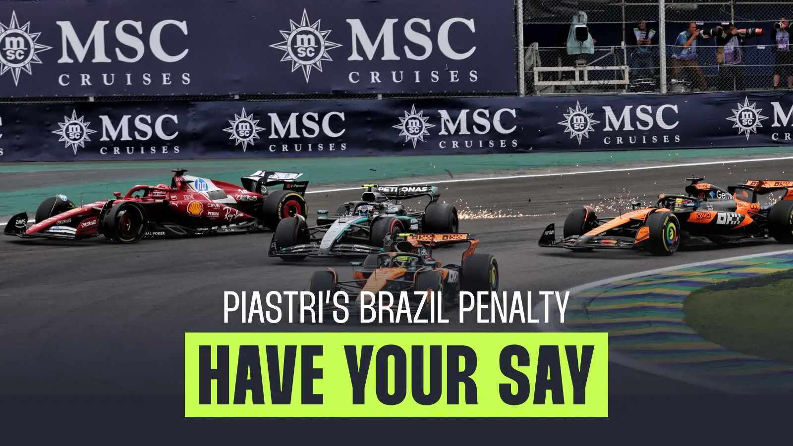 F1 poll: Have your say on Oscar Piastri's 'harsh' Brazilian GP penalty