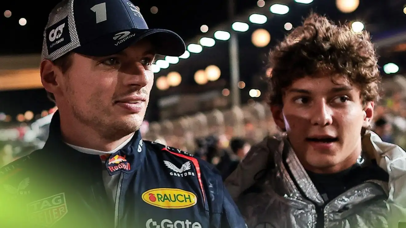 Mercedes Captures Wholesome Moment Between Verstappen and Antonelli in Las Vegas
