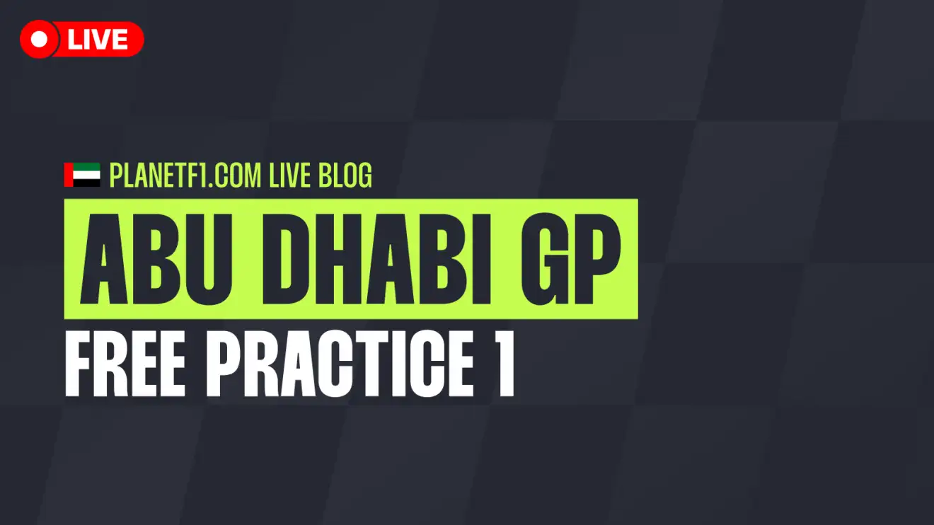 F1 LIVE: Abu Dhabi Grand Prix FP1 Action Begins