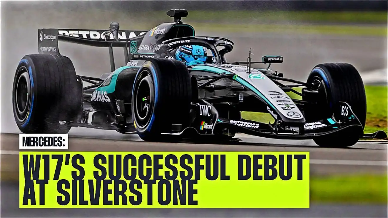 Mercedes Shakes Down W17 with Russell and Antonelli at Silverstone