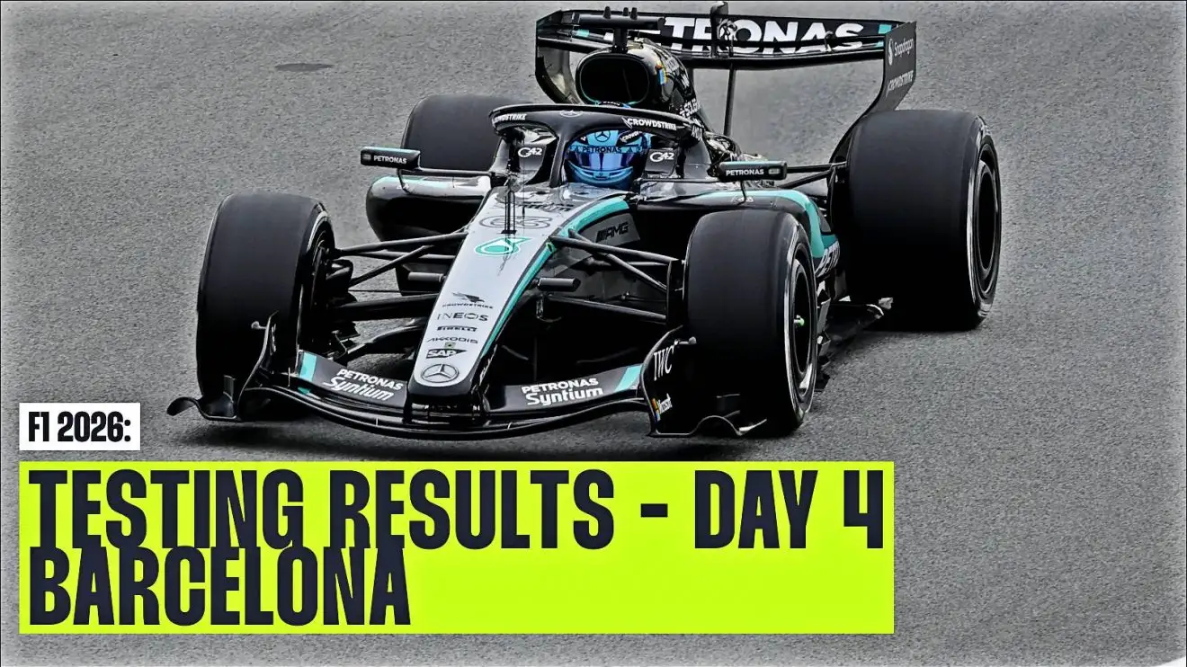 Mercedes Dominates Again as Russell Tops Final Barcelona Test Day