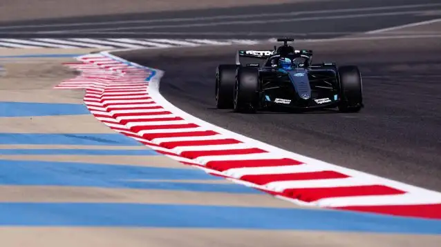 Russell Tops Bahrain Test with Fastest Time, Edges Out Hamilton