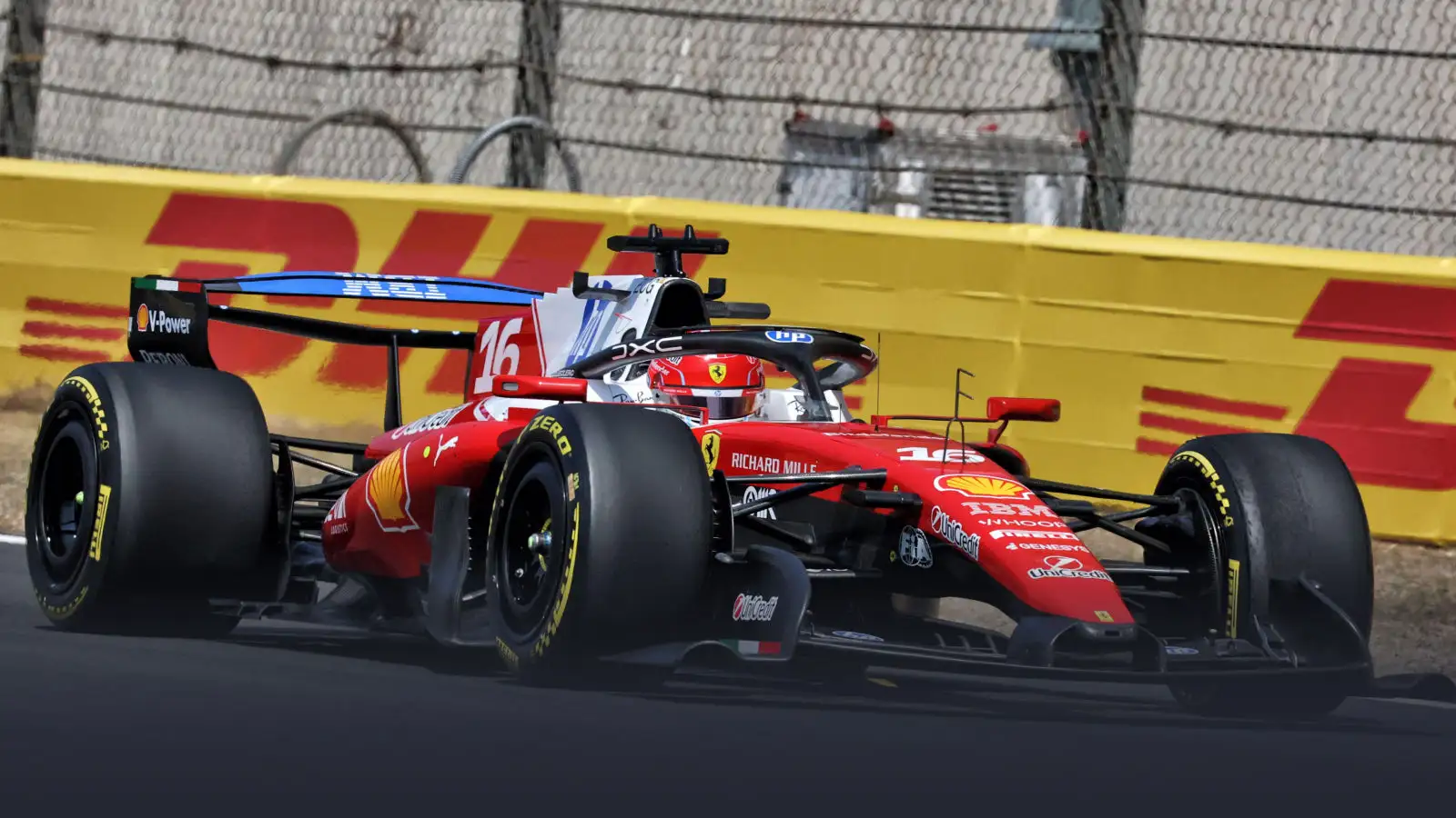 Ferrari continue to probe 2026 regulations, as halo winglet appears in China