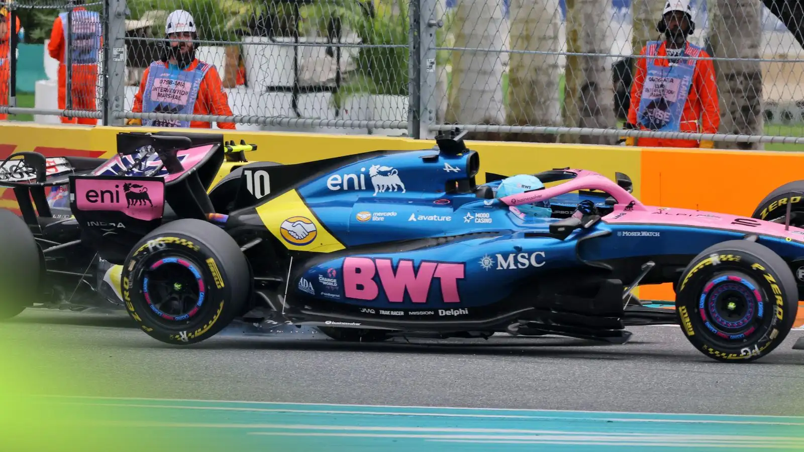 Gearbox Failure Led to Lawson-Gasly Collision That Flipped Alpine in Miami GP