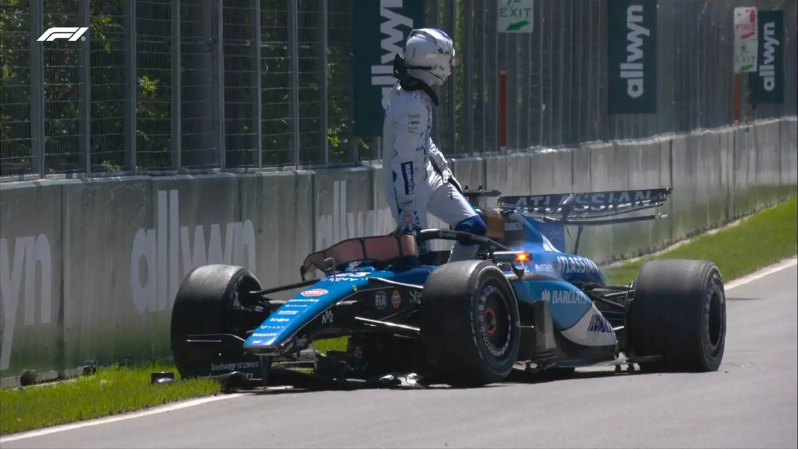 A groundhog just caused the strangest crash of the F1 season