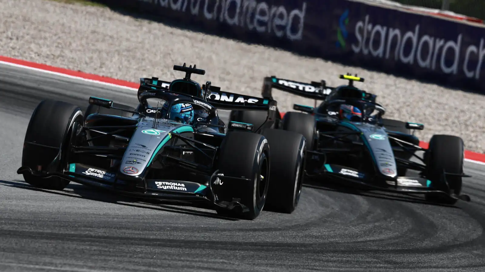 Mercedes reveals costly George Russell pitstop error behind Barcelona pace drop