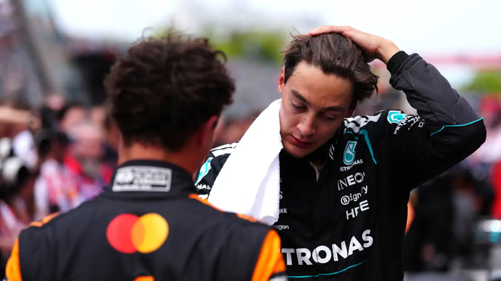 Lando Norris delivers blunt verdict after George Russell’s driving style concerns