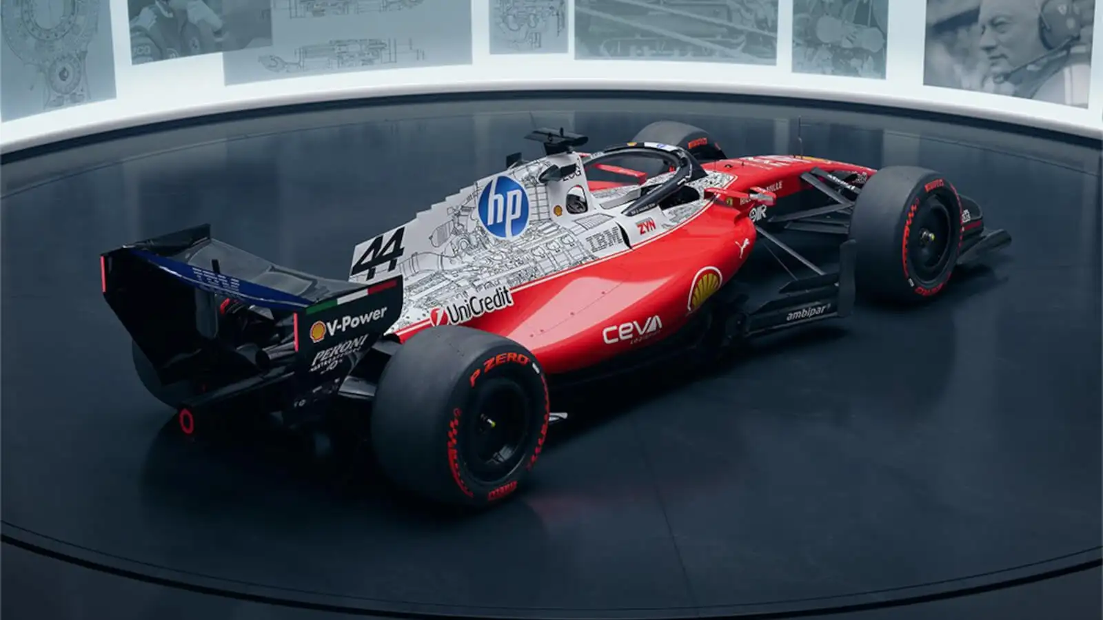 Ferrari reveals eye-catching Austin livery with a unique blueprint design