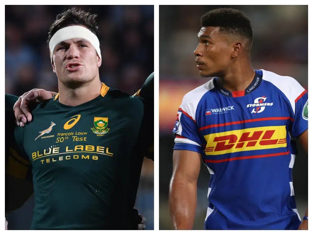 Boks name Damian Willemse and Francois Louw