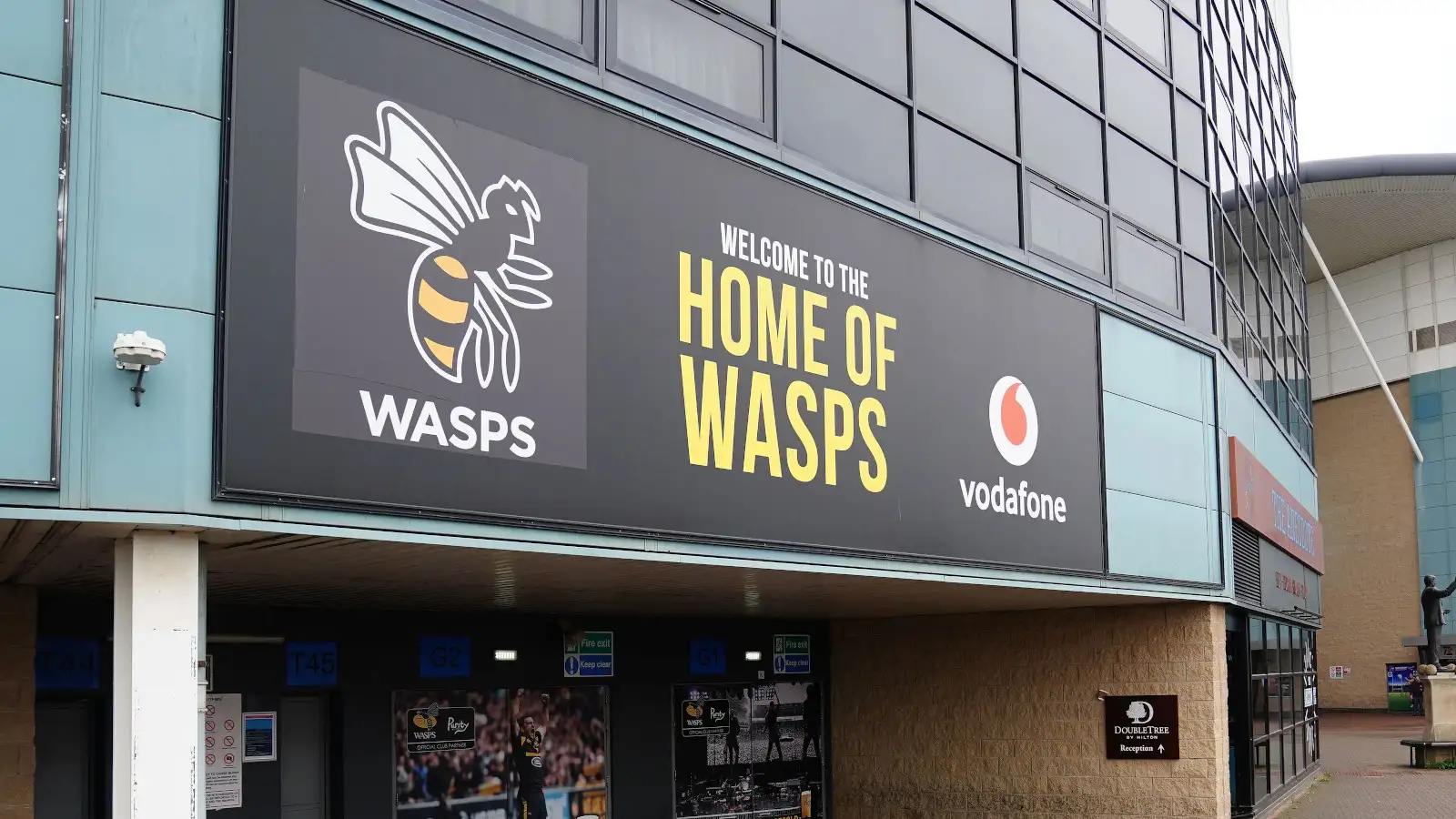 Wasps sign at venue