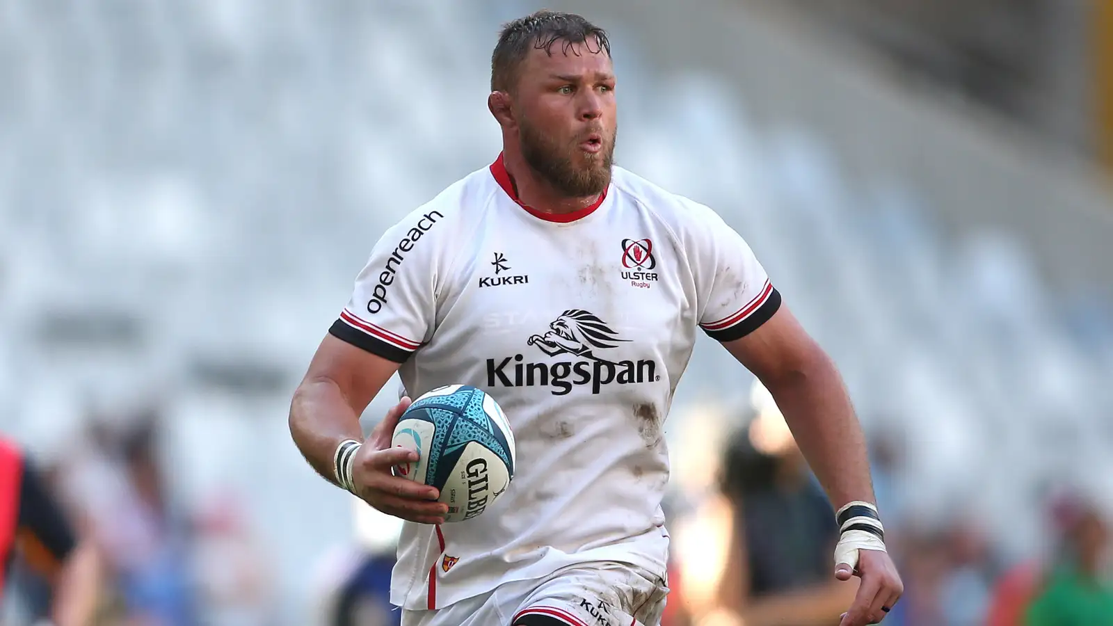 United Rugby Championship: Duane Vermeulen with the ball for Ulster.