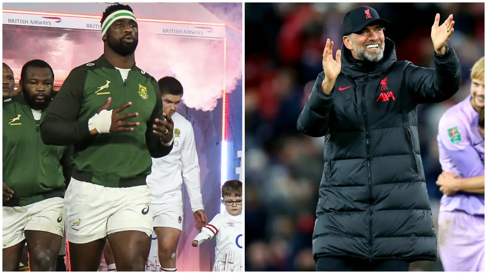 WATCH: A rugby and football crossover as Siya Kolisi meets Jurgen Klopp