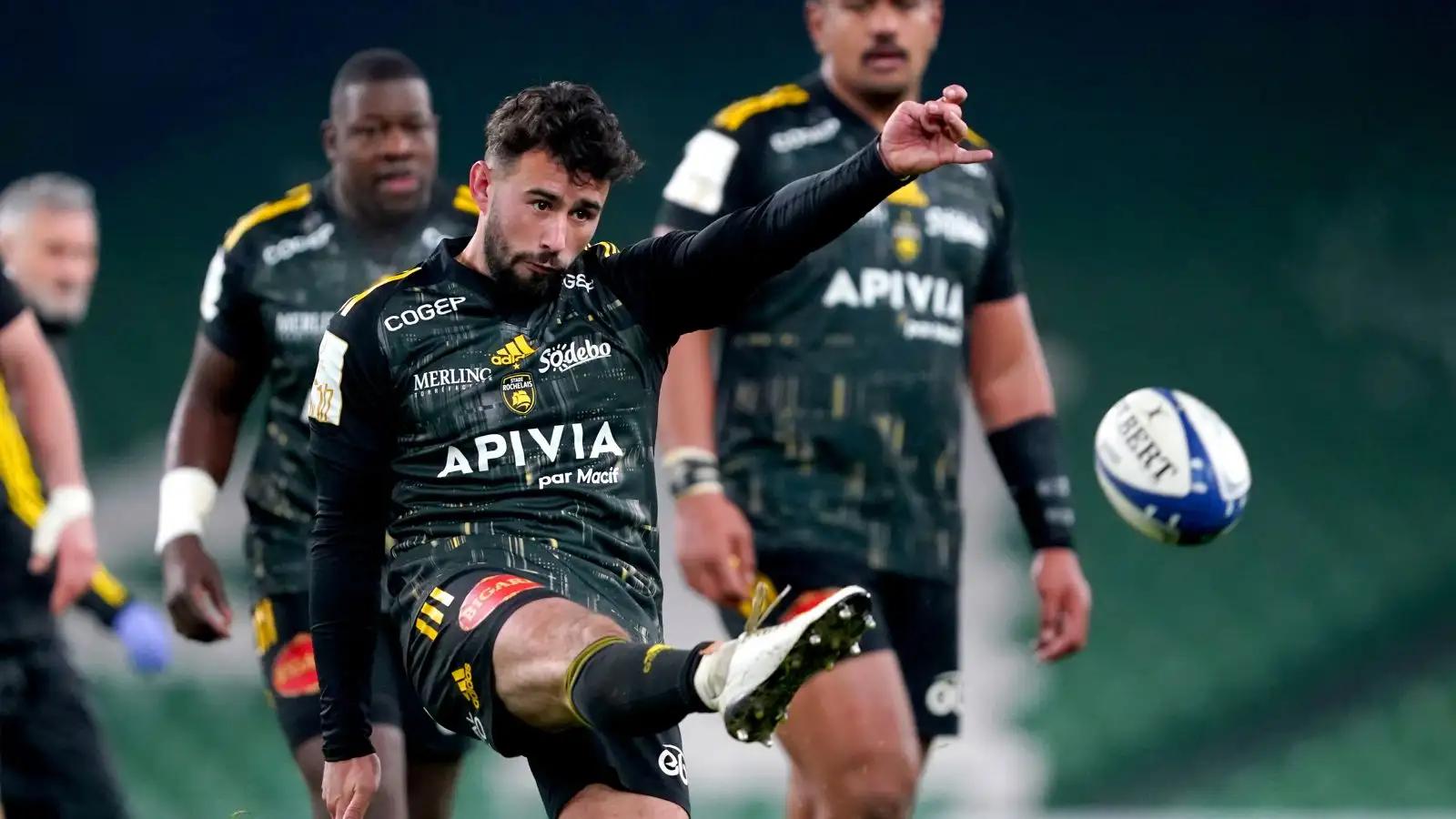 A 26-point masterclass from flyhalf Antoine Hastoy helped La Rochelle record their second win of the Champions Cup, defeating Ulster at the Aviva Stadium.