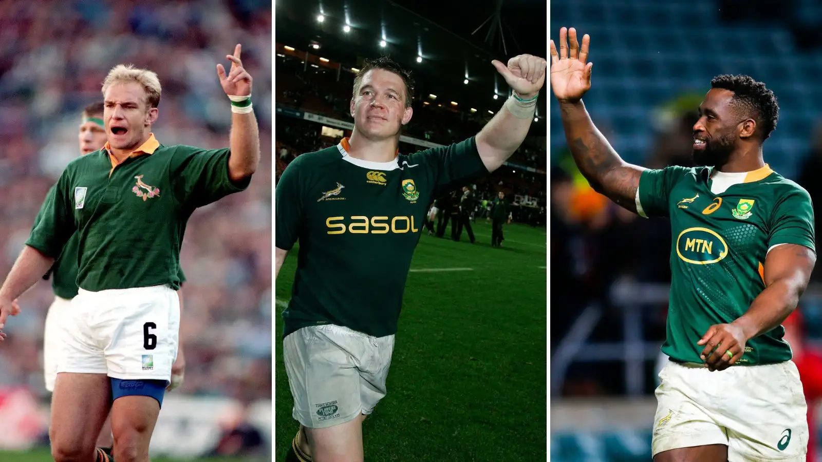 The 30 greatest Springboks of the past 40 years have been selected, with 27 Rugby World Cup winners making the cut.  South African Sunday newspaper the Rapport counted down the greatest players to have donned the Green and Gold over the last 40 years, with an esteemed panel making the selections.