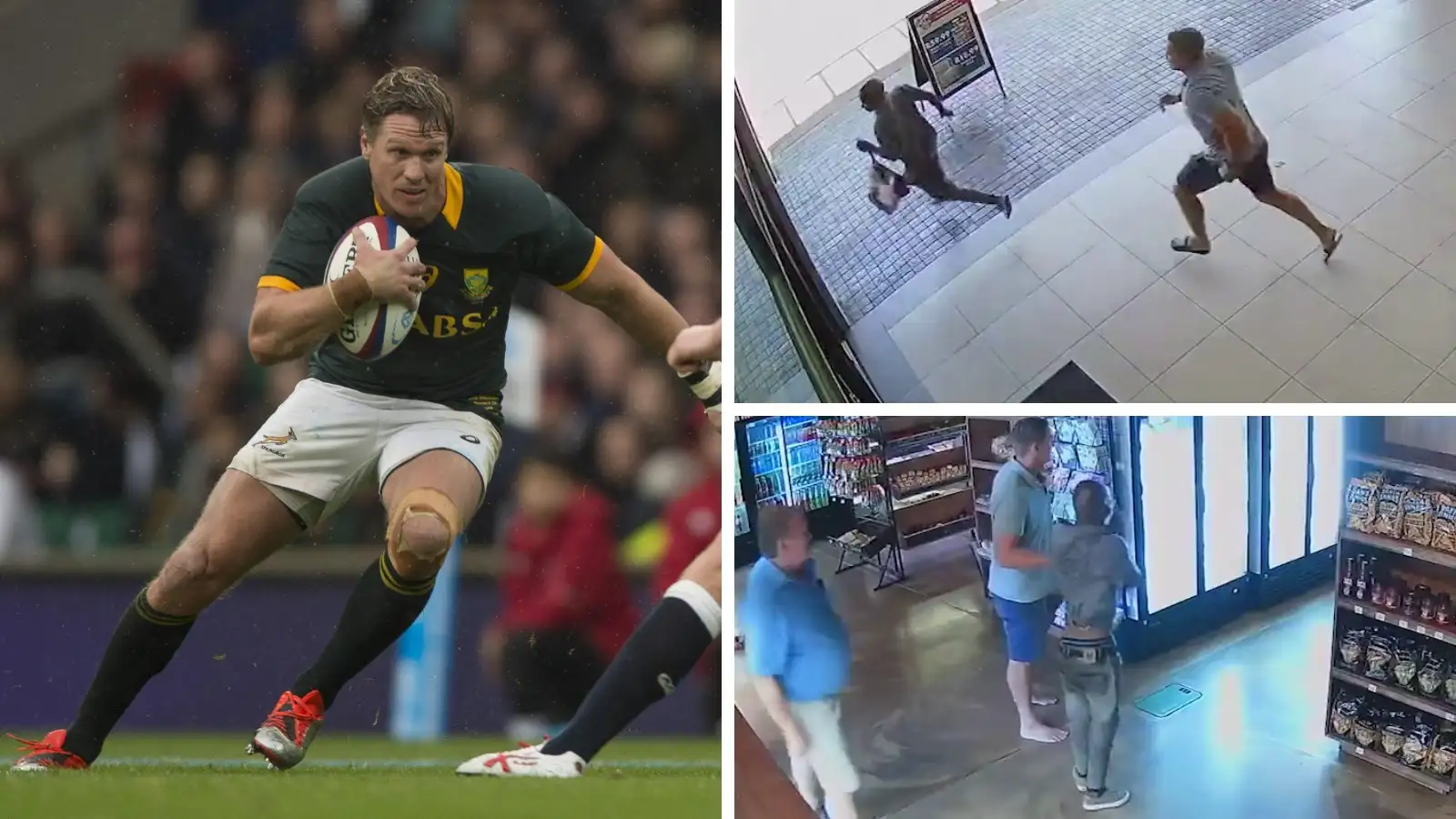 Former Springbok captain and centre Jean de Villiers has been trending in South Africa this week after he caught a shoplifter at a local butchery.